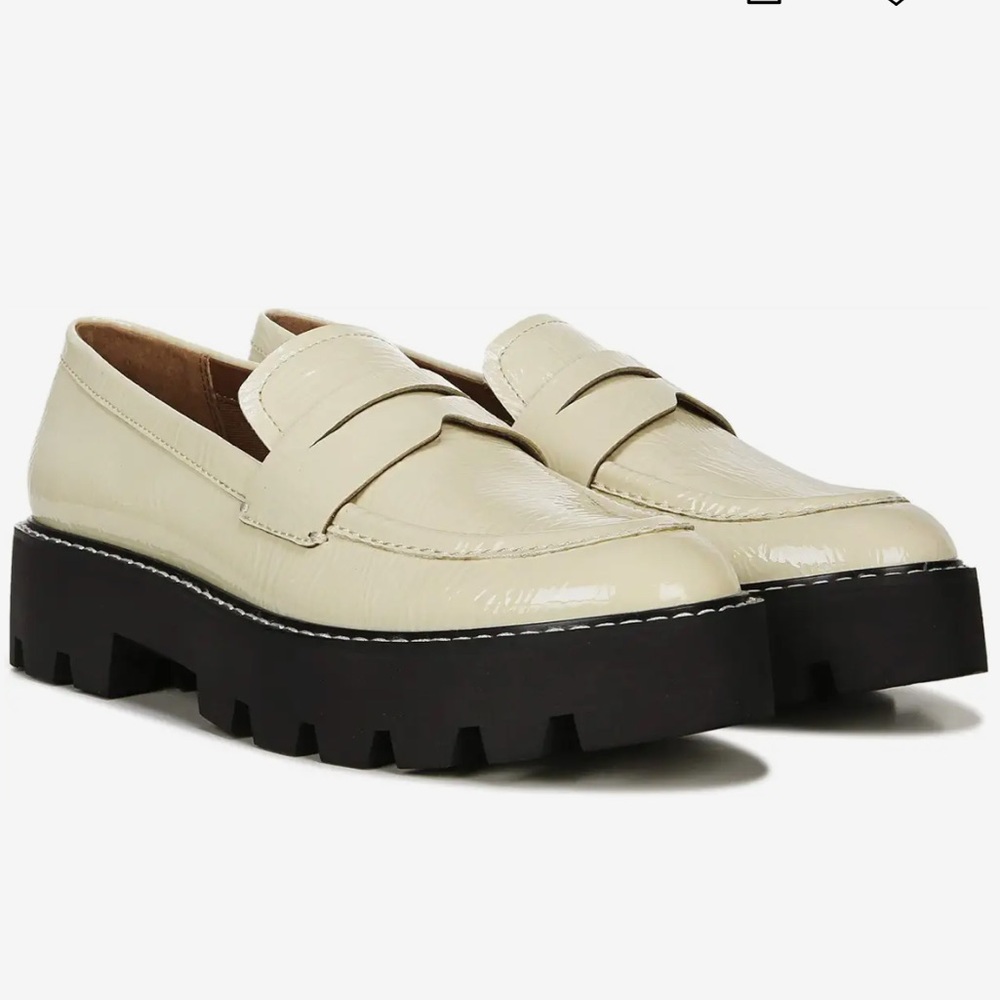 Franco Sarto Cream Loafers